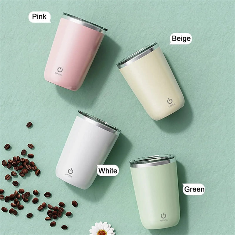 350 ML Stainless Steel Automatic Self Stirring Coffee Mug