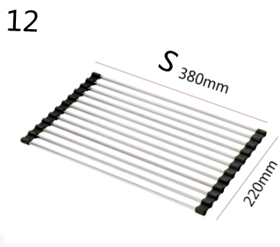 Stainless Steel Folding Kitchen Drain Sink Rack
