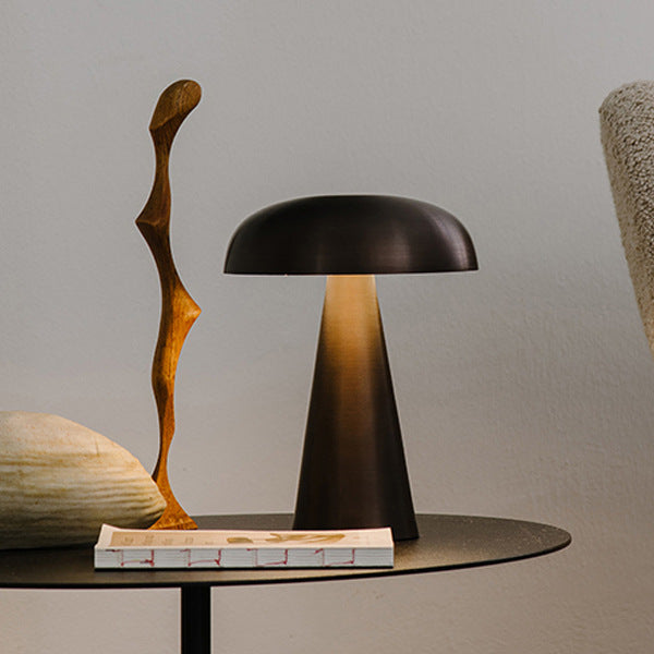 Mushroom LED Table Lamps Touch Dimming Rechargeable
