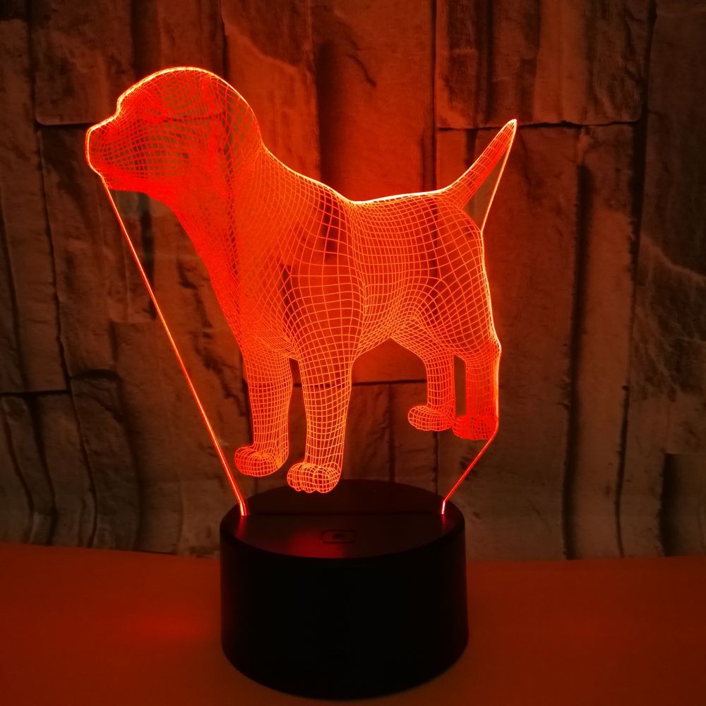 Dog Hologram Desk Lamp