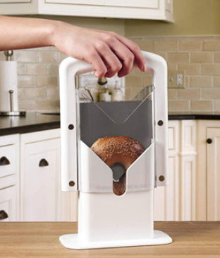White Precision Bagel Slicer