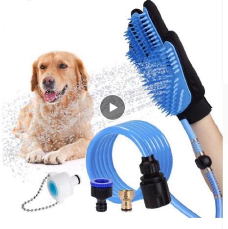 Dog Shower Head Bathing Brush