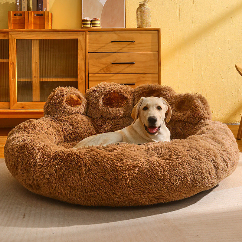 Dog Round Large Plush Bed