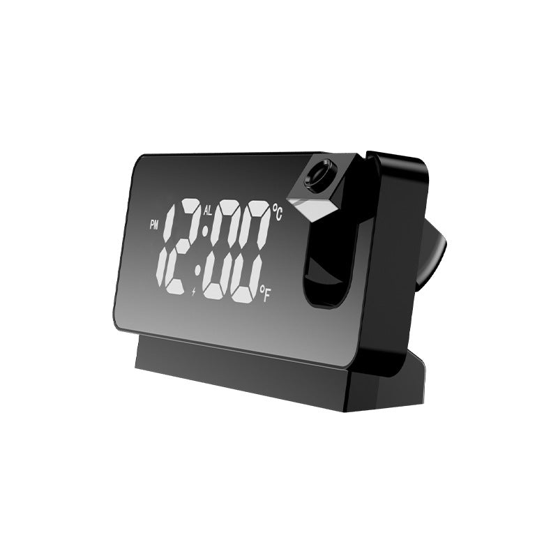3D Projection Alarm Clock LED Mirror Clock Display With Snooze Function