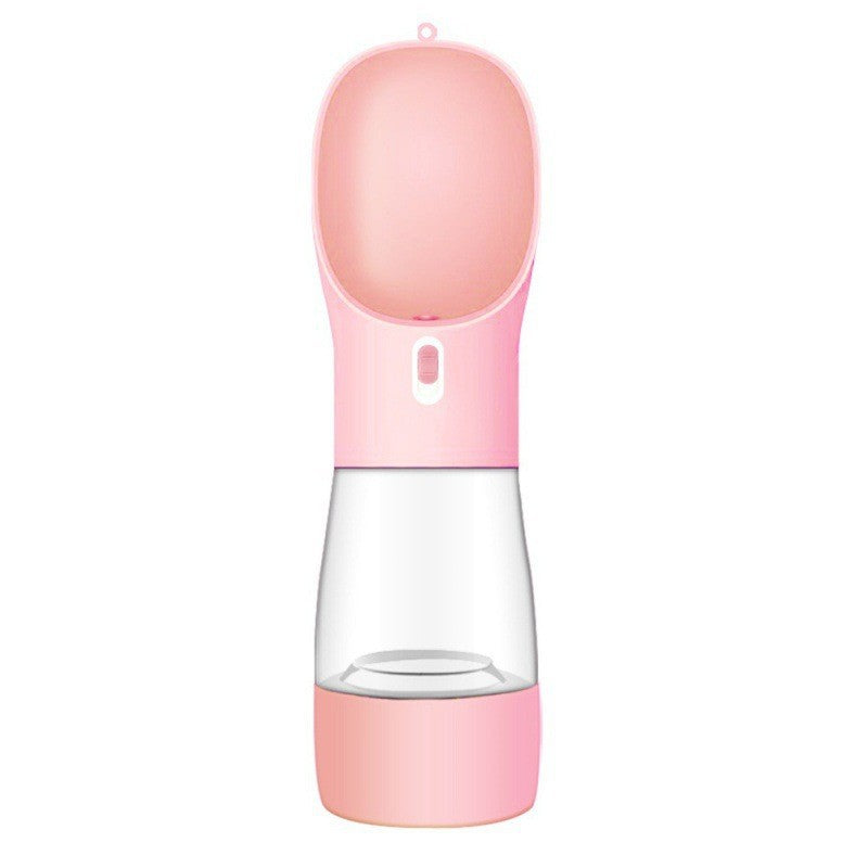 Pet Water Bottle With Feeder Bowl