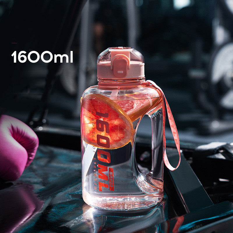 Large Capacity Water Bottle With Straw