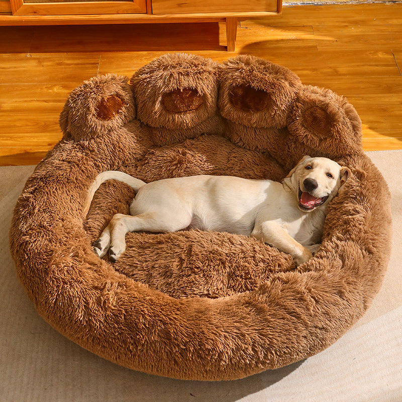 Dog Round Large Plush Bed