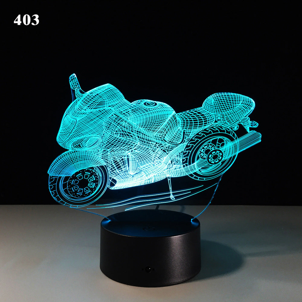 Motorcycle Led Desk Lamp