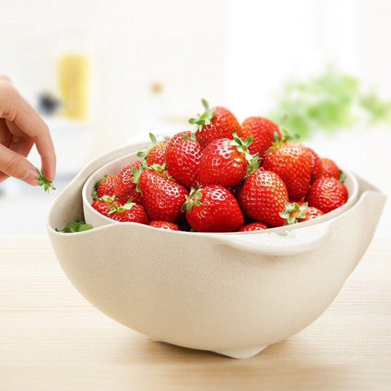 Plastic 2 in 1 Washing Basket