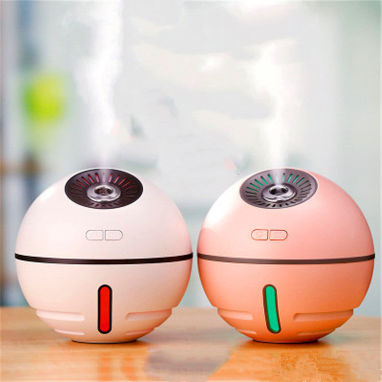 Rechargeable 2000mA Built-in Lithium Battery Mini Ultrasonic Aroma Humidifier Diffuser with LED Light Fan