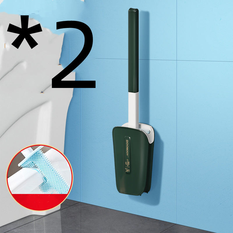 Toilet Brush With Wall Mounted Bucket