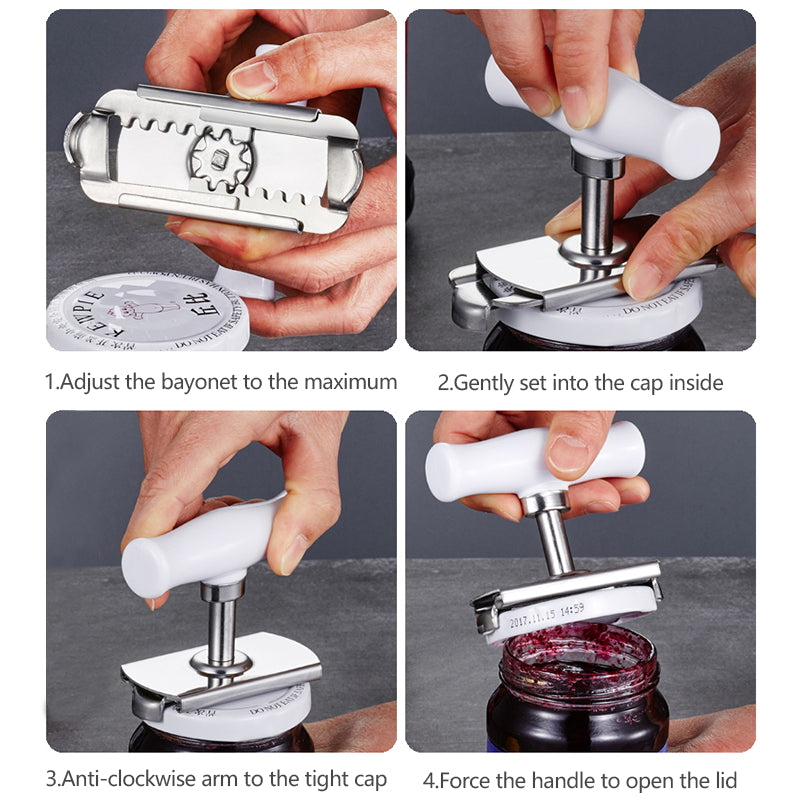 Adjustable Stainless Steel Jar Opener
