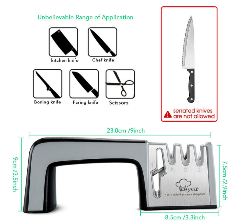 A Four-in-one Knife Sharpener