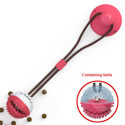 Dog Silicon Suction Cup Tug Ball Toy
