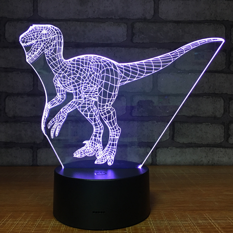 LED Creative Plug-in Cartoon 3D Table Lamp