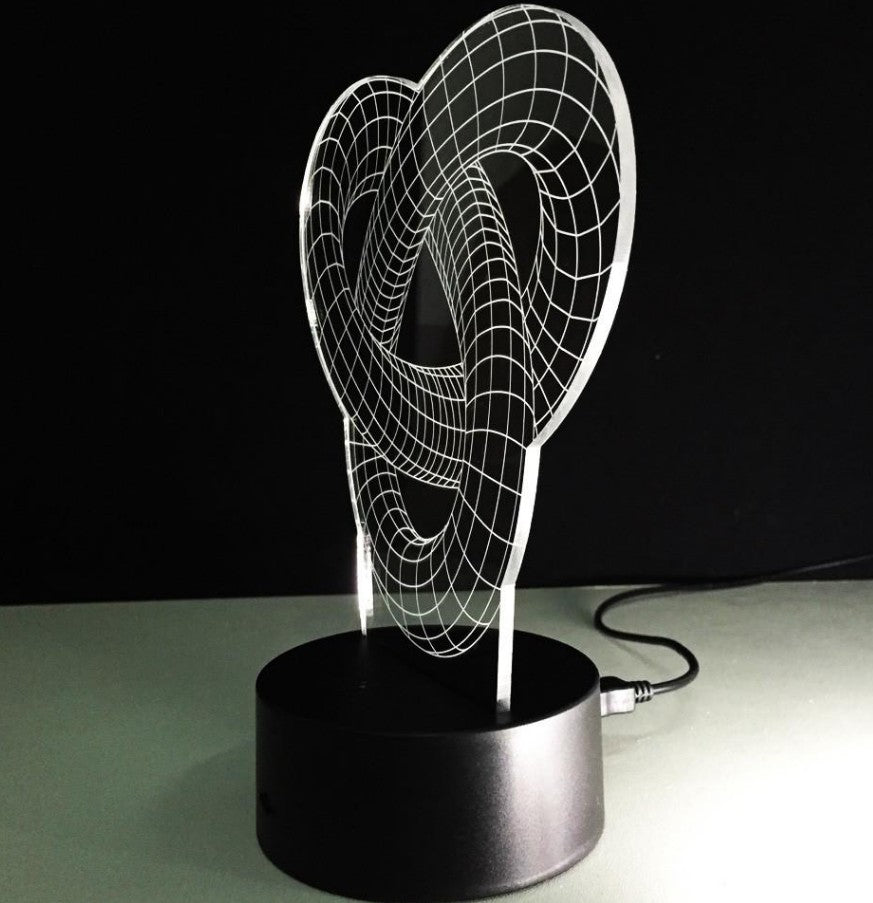 Knot 2 - 3D Optical Illusion Hologram LED Lamp