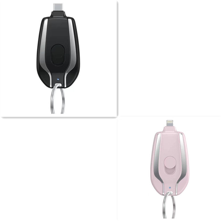 Small Mobile Power Supply Keyring Charging Portable Wireless Bank