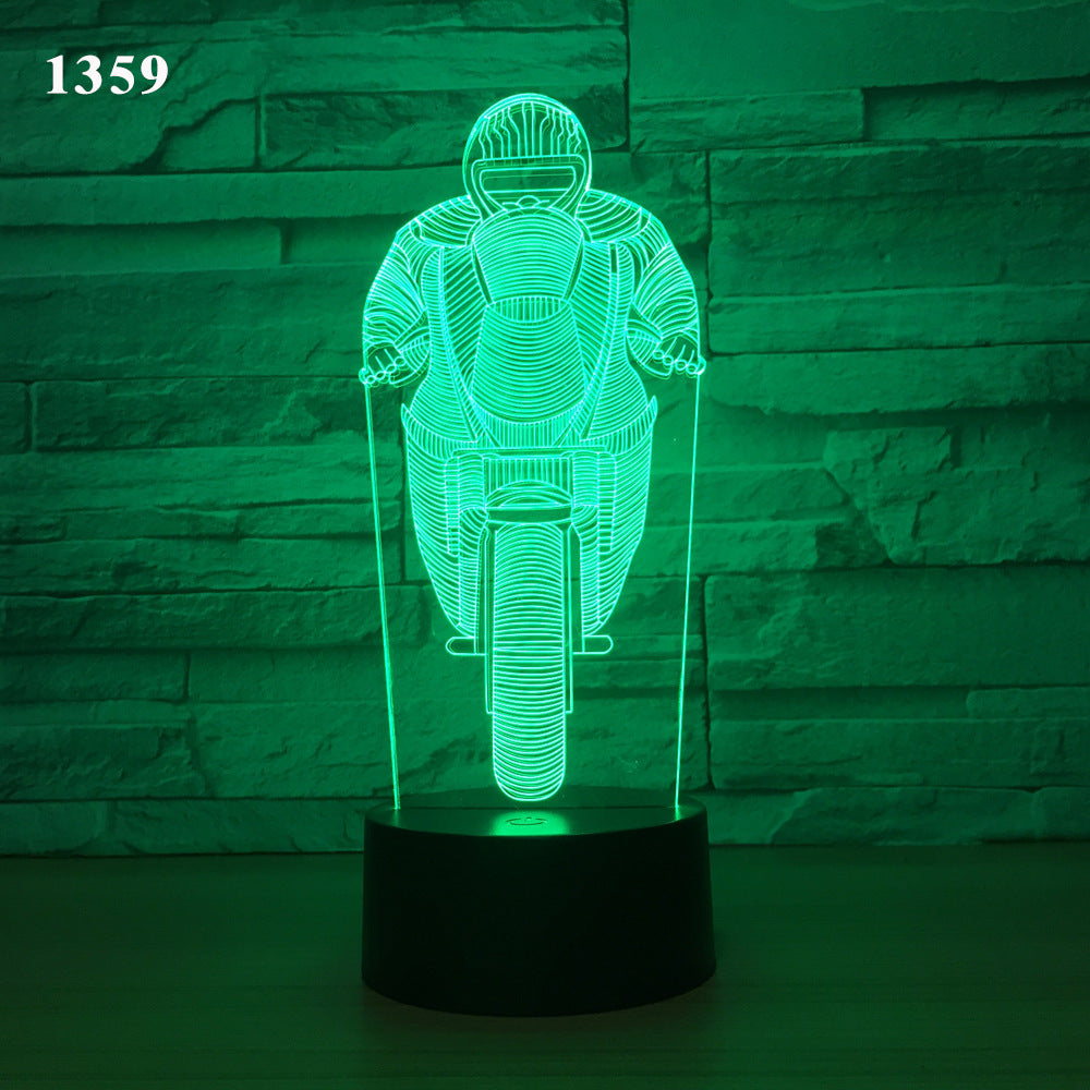 Motorcycle Led Desk Lamp
