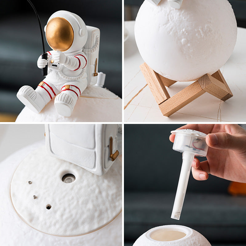 Astronaut Night Light Humidifier Figurines