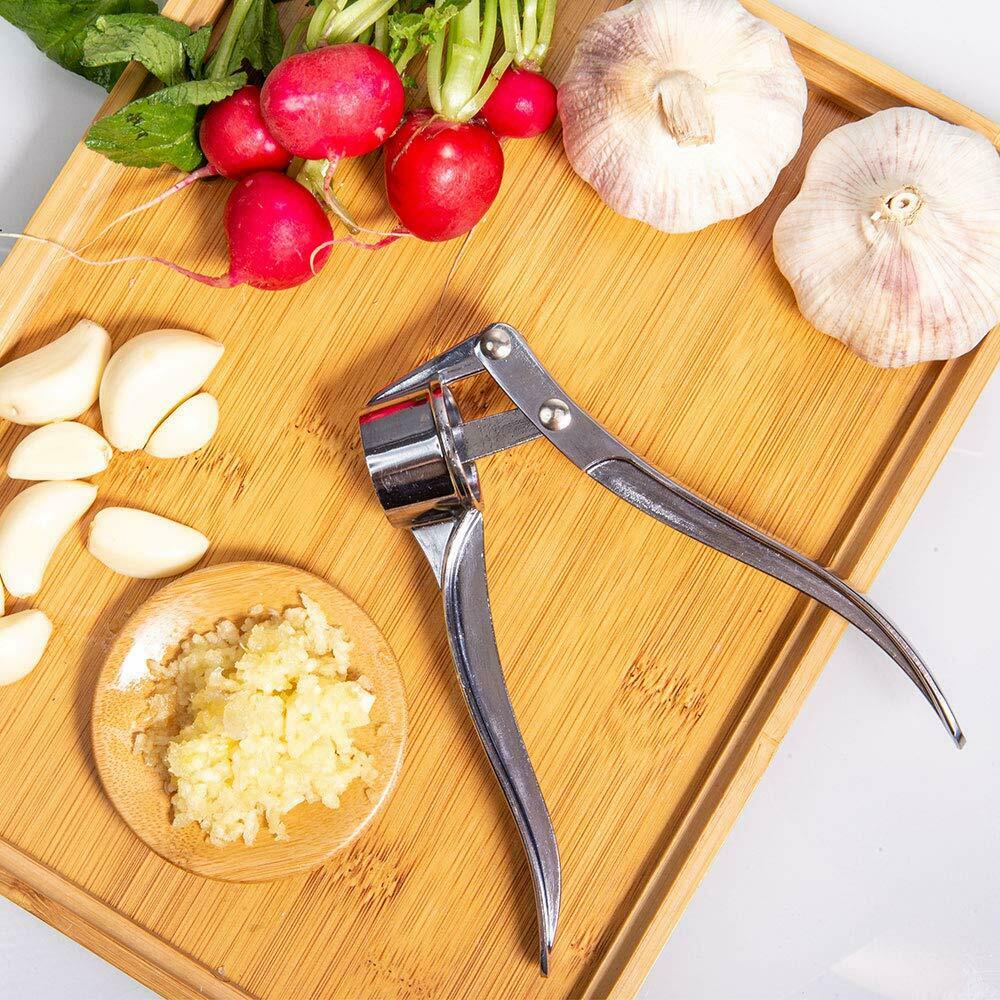 Stainless Steel Garlic Press Crusher