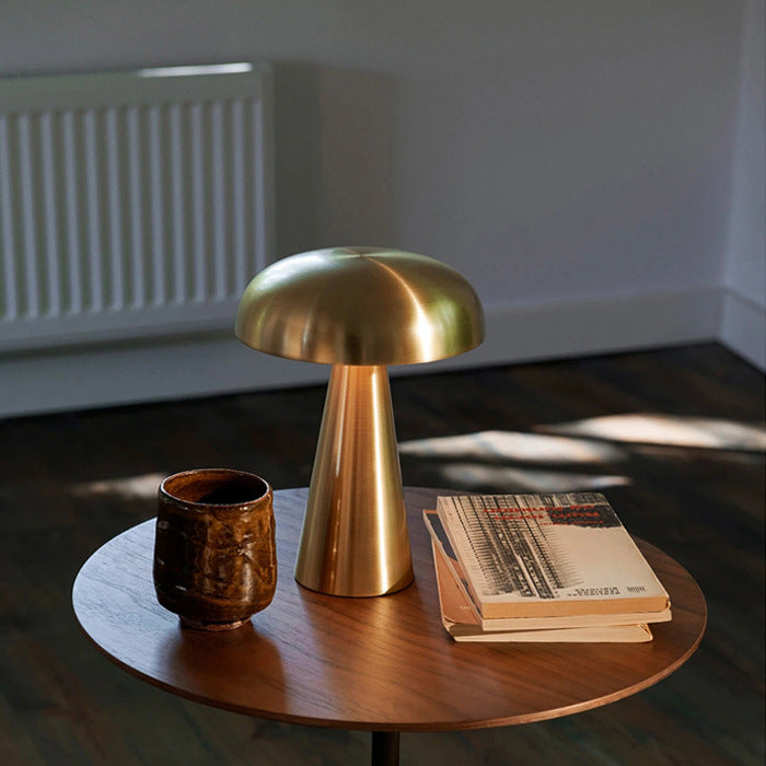 Mushroom LED Table Lamps Touch Dimming Rechargeable