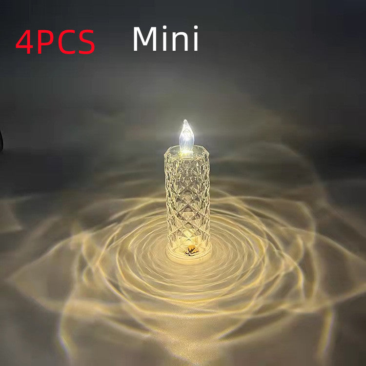 Romantic LED Rose Diamond Table Lamps