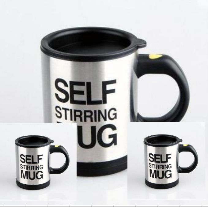Automatic Self Stirring Stainless Steel Magnetic Coffee Mug