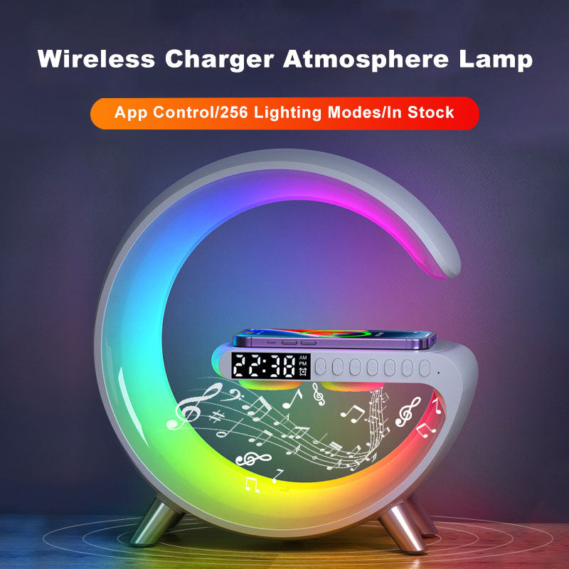 Intelligent Atmosphere Wireless Charger Bluetooth Speaker Lamp