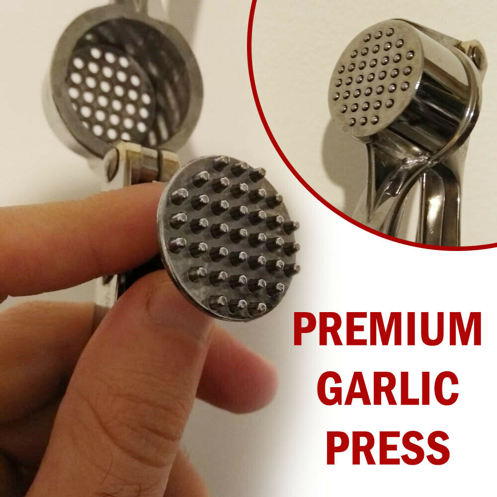 Stainless Steel Garlic Press Crusher