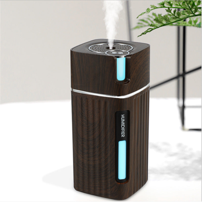 Electric Wood Grain Humidifier Aroma Essential Oil Diffuser
