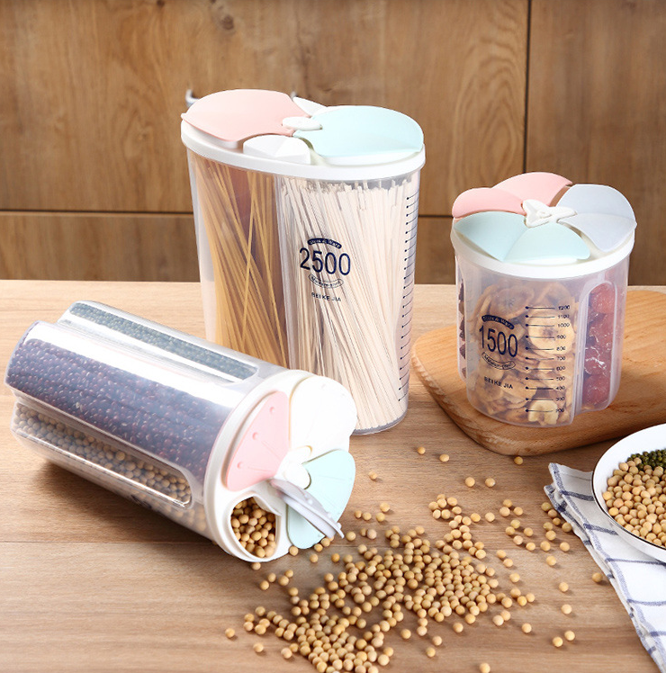 Healthy Dry Food Transparent Containers Storage Tank