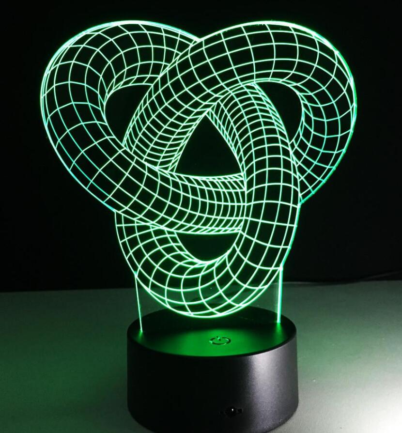 Knot 2 - 3D Optical Illusion Hologram LED Lamp
