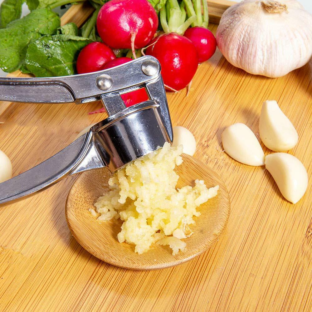 Stainless Steel Garlic Press Crusher