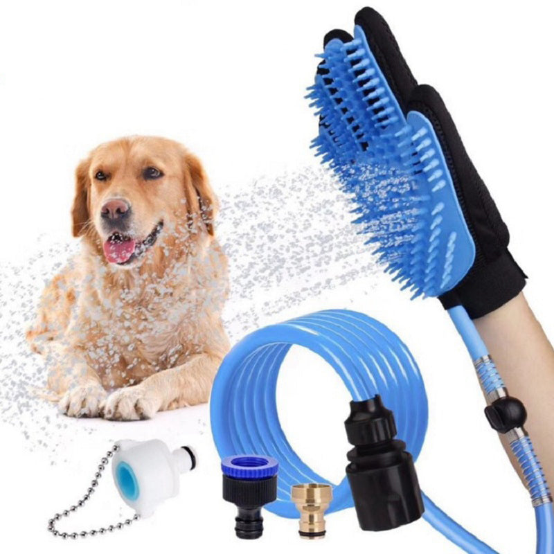 Dog Shower Head Bathing Brush