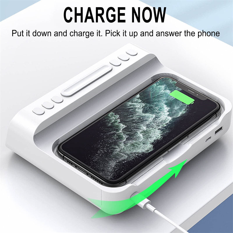 15W Three-in-one Wireless Charger Temperature Tester Multi Alarm Clock
