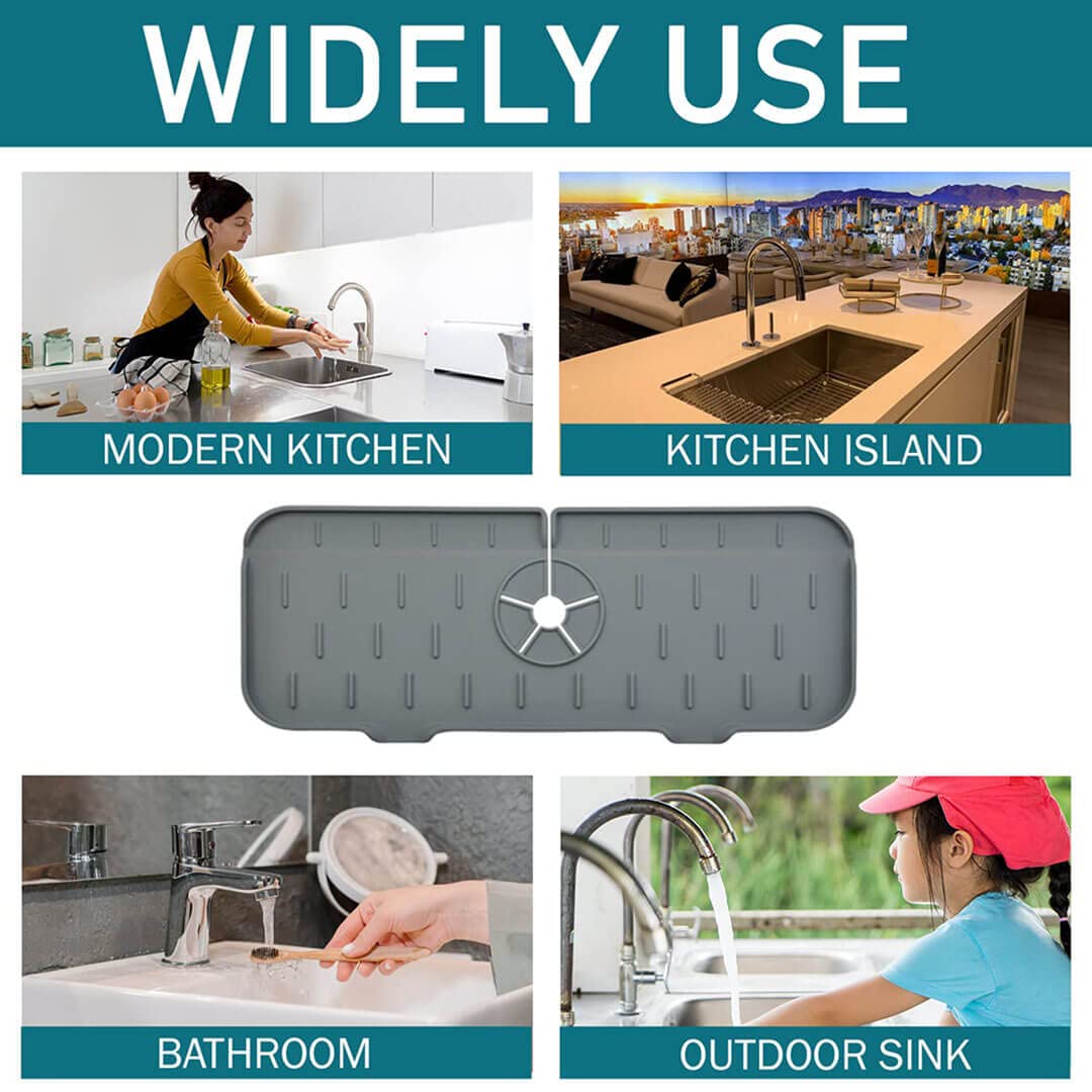 Kitchen Silicone Faucet Absorbent Sink Mat