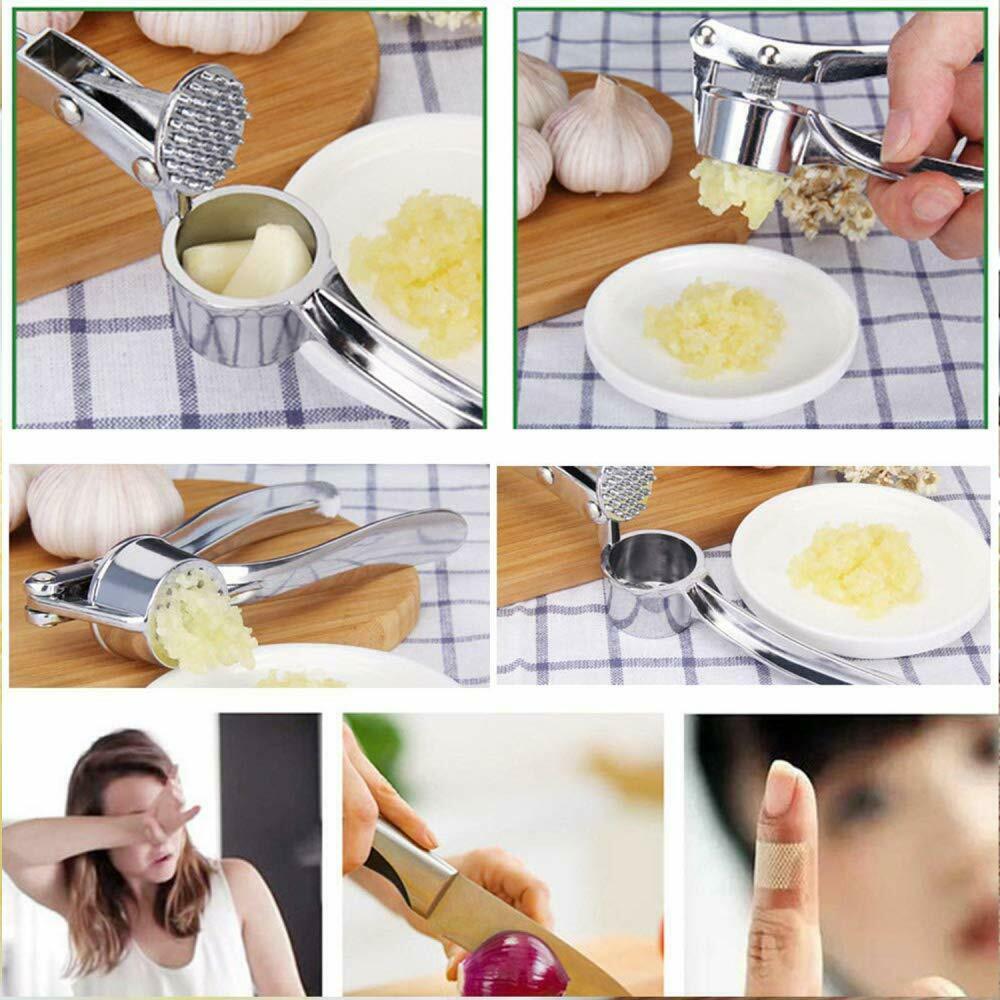 Stainless Steel Garlic Press Crusher