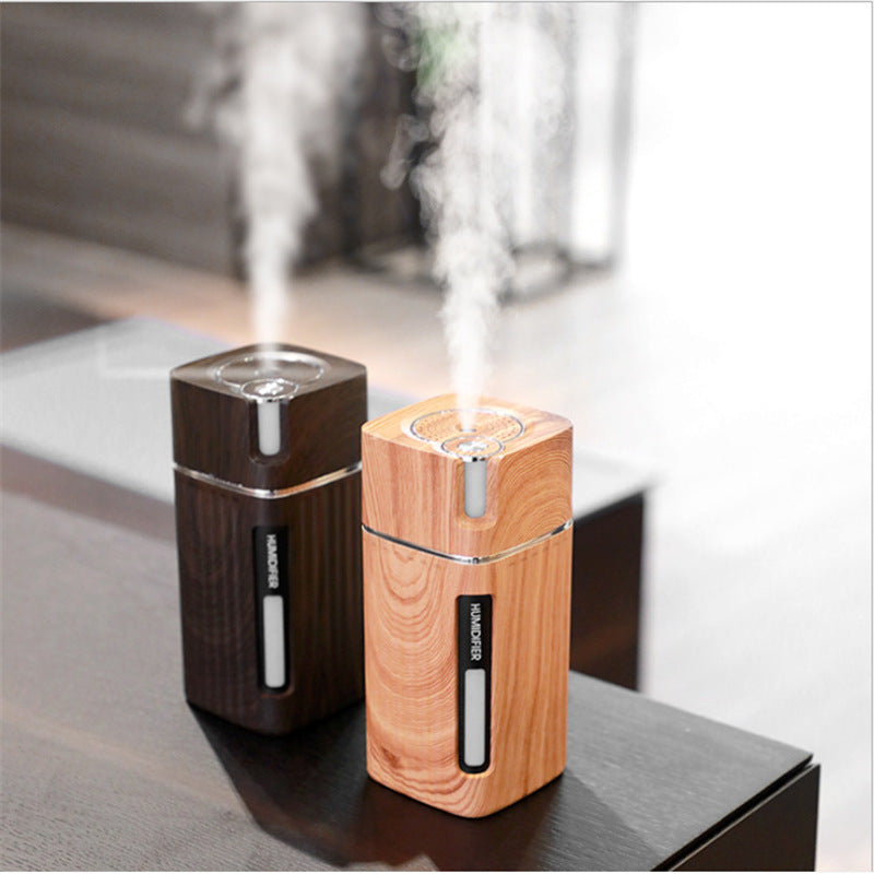Electric Wood Grain Humidifier Aroma Essential Oil Diffuser