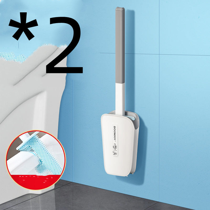 Toilet Brush With Wall Mounted Bucket
