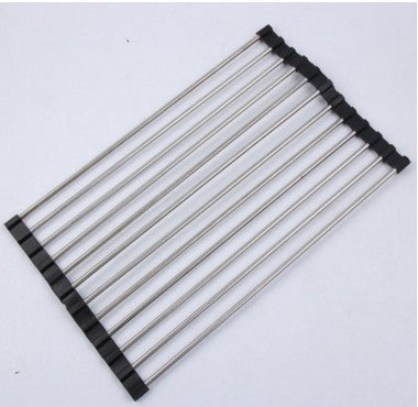 Stainless Steel Folding Kitchen Drain Sink Rack