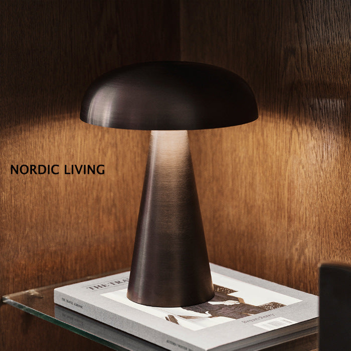 Mushroom LED Table Lamps Touch Dimming Rechargeable