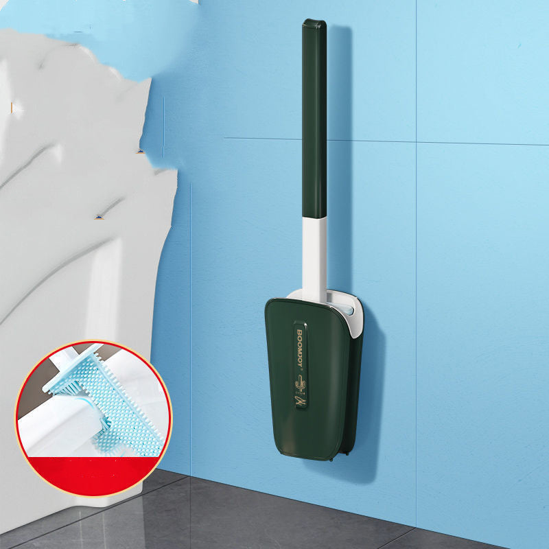 Toilet Brush With Wall Mounted Bucket