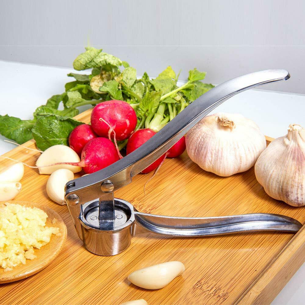 Stainless Steel Garlic Press Crusher
