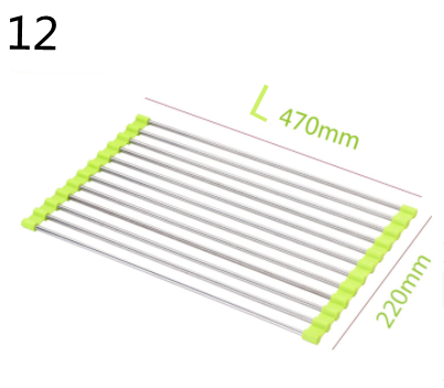 Stainless Steel Folding Kitchen Drain Sink Rack