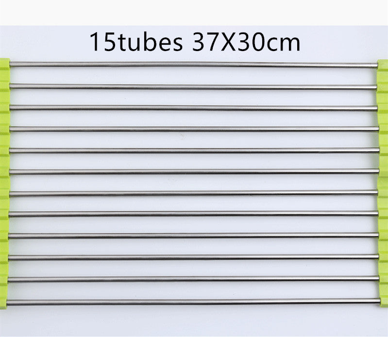 Stainless Steel Folding Kitchen Drain Sink Rack