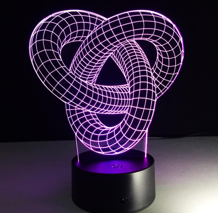 Knot 2 - 3D Optical Illusion Hologram LED Lamp