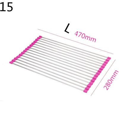 Stainless Steel Folding Kitchen Drain Sink Rack
