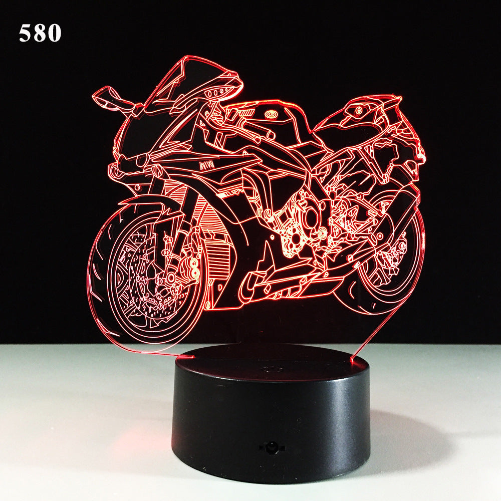 Motorcycle Led Desk Lamp