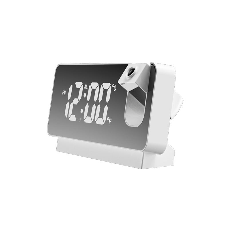 3D Projection Alarm Clock LED Mirror Clock Display With Snooze Function