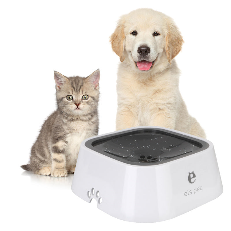 1.5L Anti-Overflow Slow Water Dispenser Pet Water Bowl